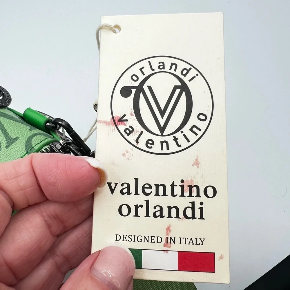 Valentino Orlandi Vivid Green Crossbody Bag
